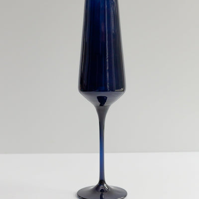 Estelle Colored Champagne Flute - Set of 6 {Midnight Blue}