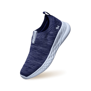 Melange Slip Ons : Navy