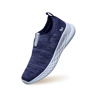 Melange Slip Ons : Navy