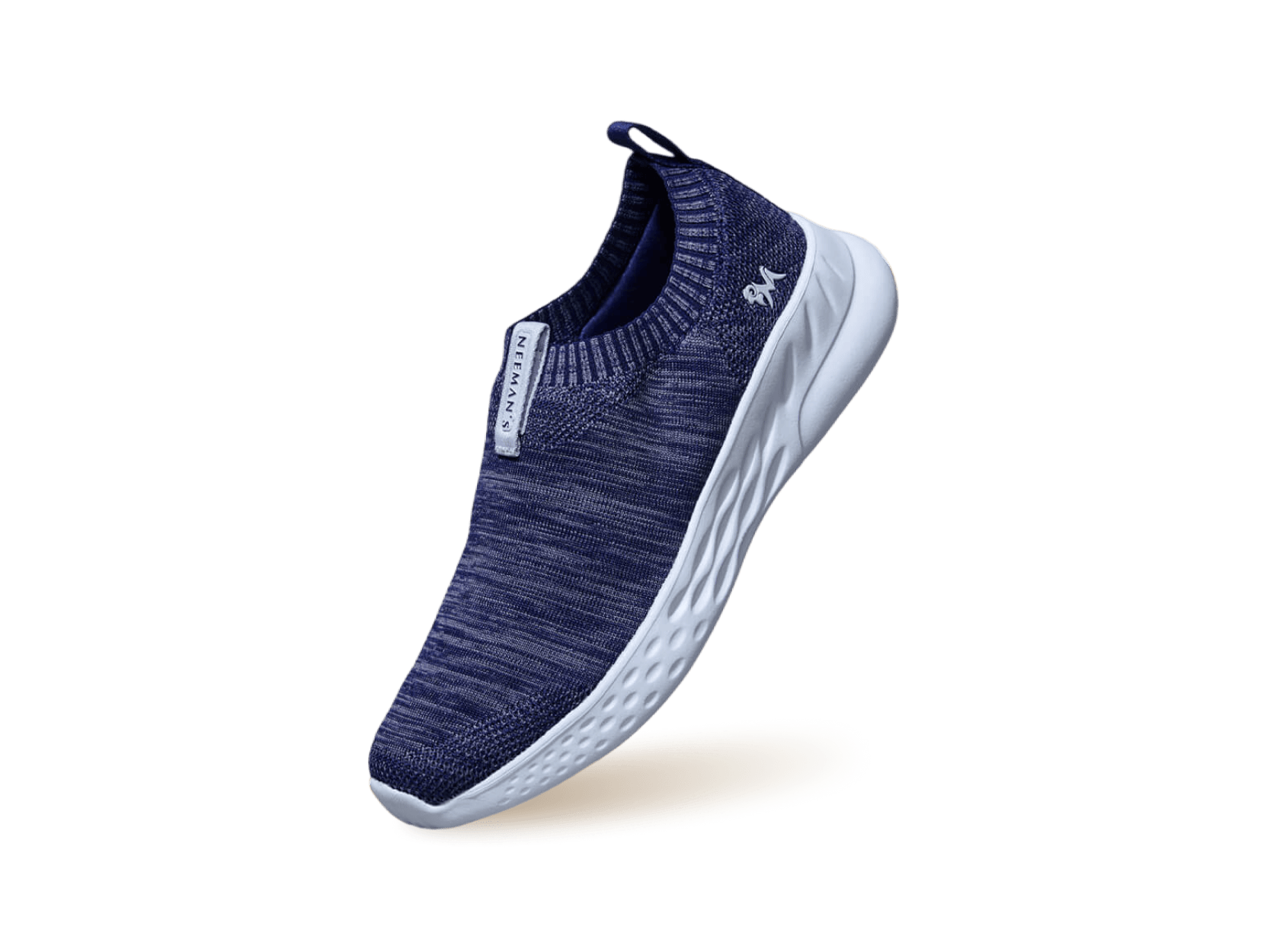 Melange Slip Ons : Navy