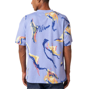 MULTI SCRIBBLE T-SHIRT - PURPLE