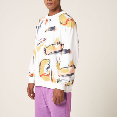 RETROMA SWEATSHIRT - WHITE