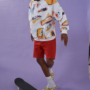 RETROMA SWEATSHIRT - WHITE