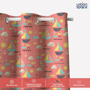 Blackout Curtains, Digital Printed Curtains, Pack of 1 Curtains - Nemo Terra