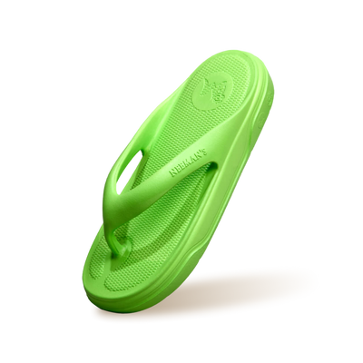 Cushers Flips For Women : Neon Green