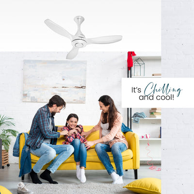 Nexon High Speed 1200 mm Designer Ceiling Fan White