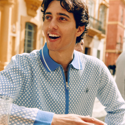 Alma De Ace Nita Knitted Blue Jacket
