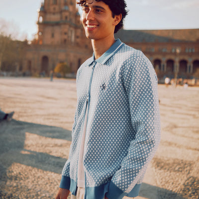 Alma De Ace Nita Knitted Blue Jacket