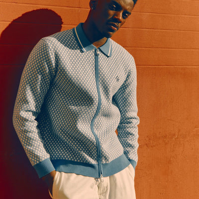 Alma De Ace Nita Knitted Blue Jacket