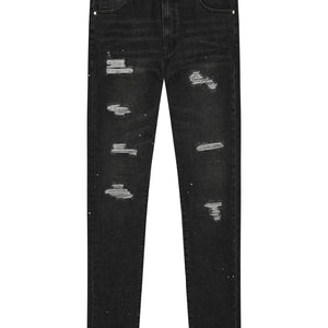 MAGIRI Ripped Slim Black Jeans