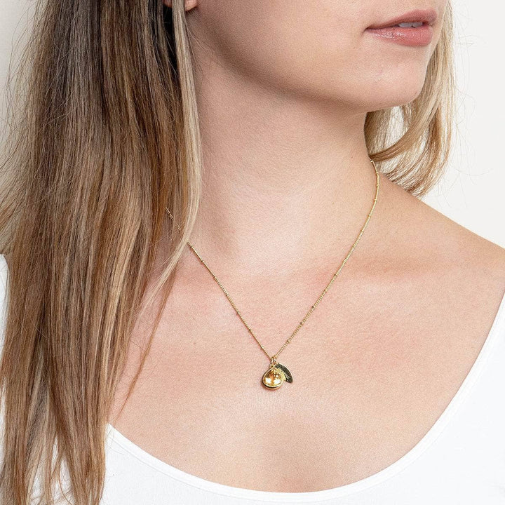 November Citrine Birthstone Necklace