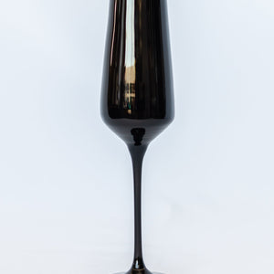 Estelle Colored Champagne Flute - Set of 2 {Black}