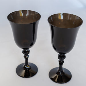 Estelle Colored Regal Goblet - Set of 2 {Black}