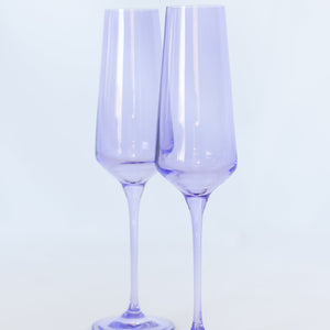 Estelle Colored Champagne Flute - Set of 2 {Lavender}