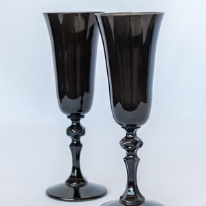 Estelle Colored Regal Flute - Set of 2 {Black}