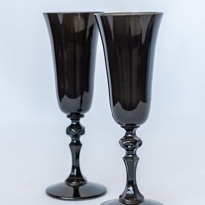 Estelle Colored Regal Flute - Set of 2 {Black}
