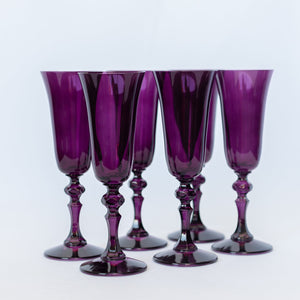 Estelle Colored Regal Flute - Set of 6 {Amethyst}
