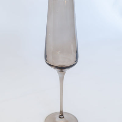 Estelle Colored Champagne Flute - Set of 2 {Gray Smoke}