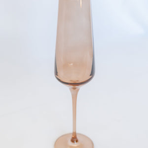 Estelle Colored Champagne Flute - Set of 2 {Mocha Mousse (Our Amber Smoke)}