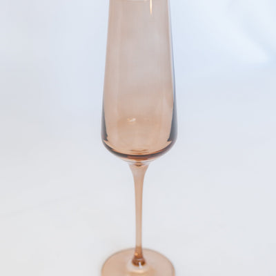 Estelle Colored Champagne Flute - Set of 2 {Mocha Mousse (Our Amber Smoke)}