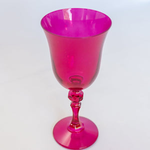 Estelle Colored Regal Goblet - Set of 2 {Viva Magenta (Our Fuchsia)}