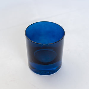 Estelle Colored Rocks Glass -  Set of 2 {Midnight Blue}