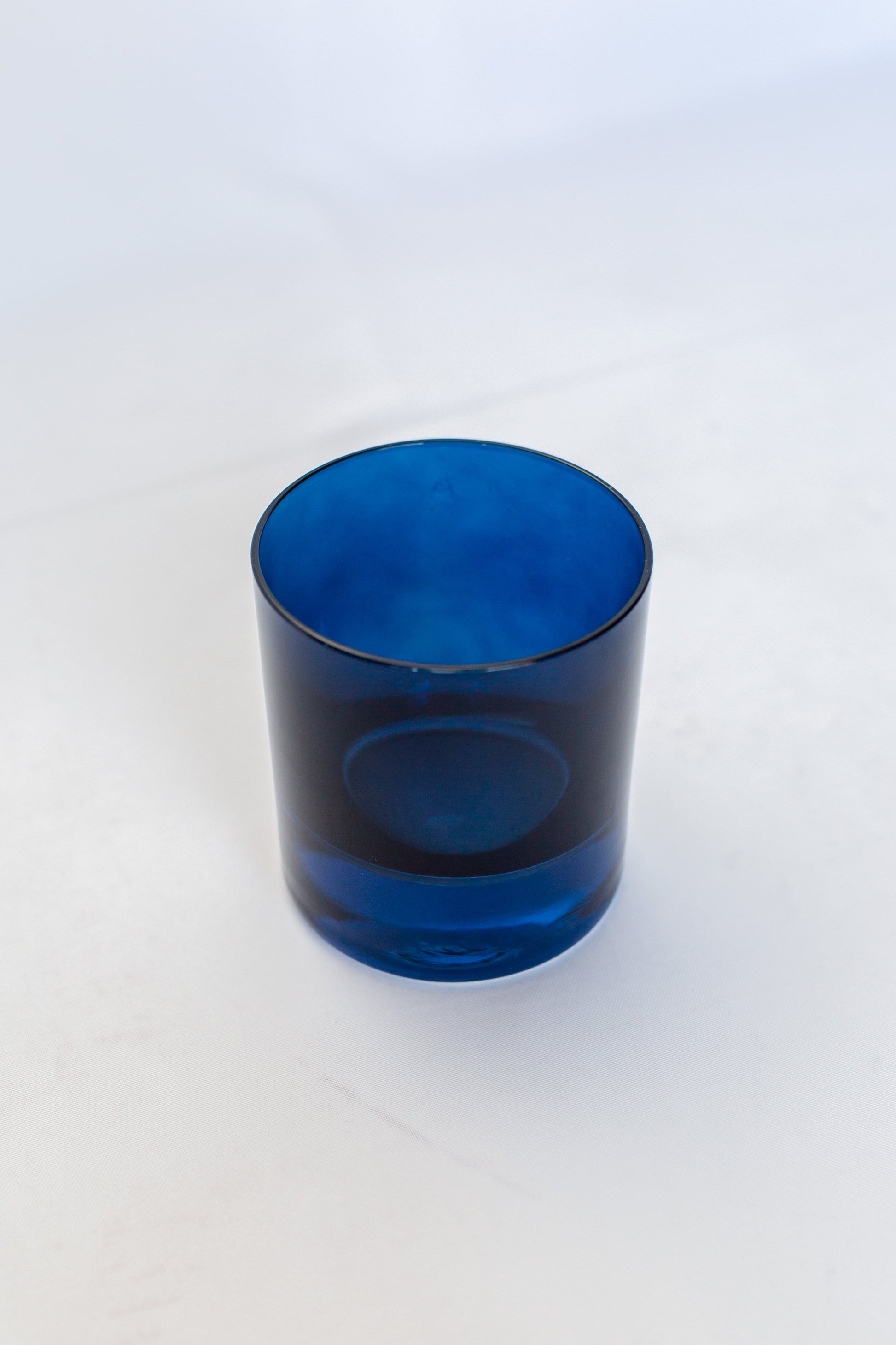 Estelle Colored Rocks Glass -  Set of 2 {Midnight Blue}