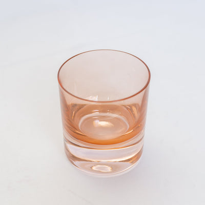 Estelle Colored Rocks Glass - Set of 6 {Blush Pink}