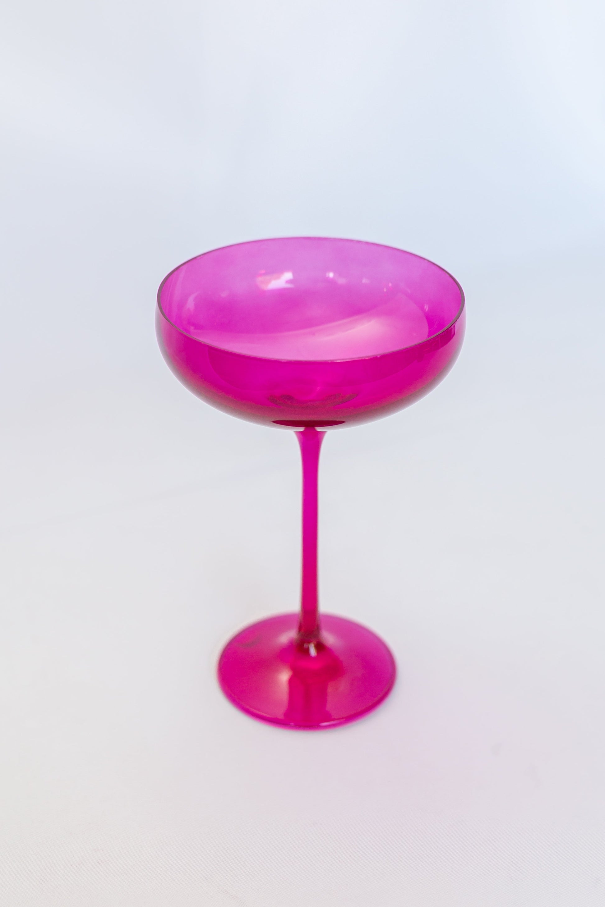 Estelle Colored Champagne Coupe Stemware - Set of 6 {Viva Magenta (Our Fuchsia)}
