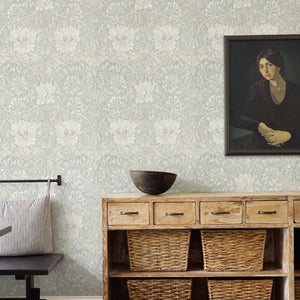 Pure Honeysuckle & Tulip Wallpaper by Morris & Co.