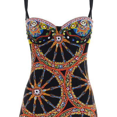 Dolce & Gabbana Carretto One-piece Swimsuit