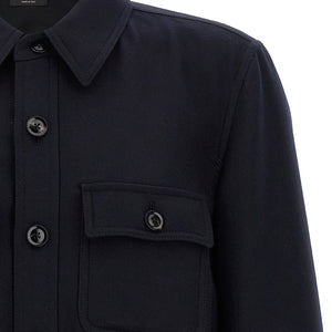Tom Ford Double Splittable Light Wool Overshirt