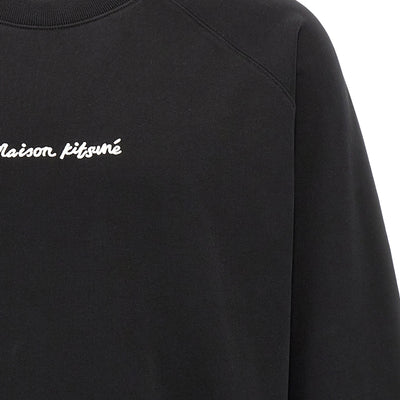 Maison Kitsuné Logo Embroidery Sweatshirt