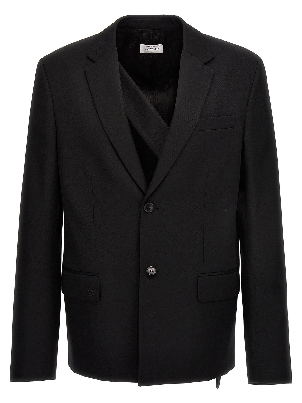 Off White Ow Embroidery Blazer