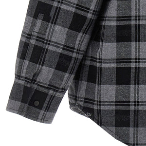 Off White Check Flannel Padded Jacket