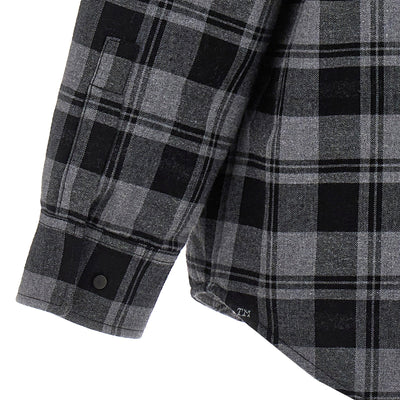 Off White Check Flannel Padded Jacket