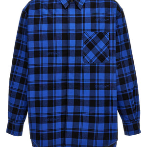 Off White Check Flannel Overshirt