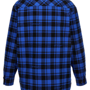 Off White Check Flannel Overshirt