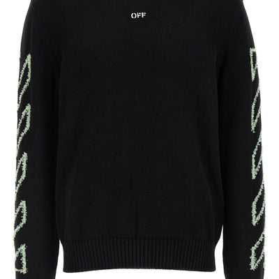 Off White Diag Outline Sweater