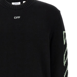 Off White Diag Outline Sweater