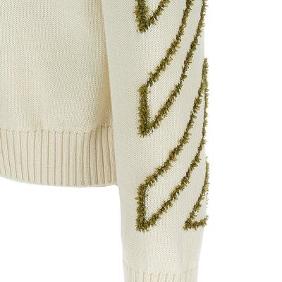 Off White Diag Outline Sweater