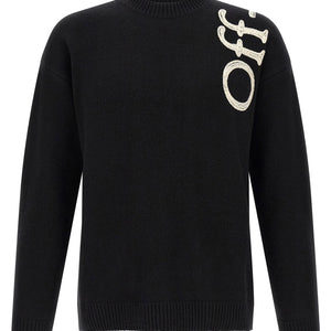 Off White Vertical Bookish Sweater