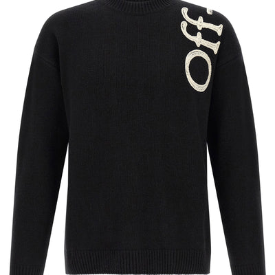 Off White Vertical Bookish Sweater