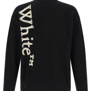 Off White Vertical Bookish Sweater