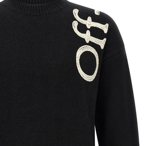 Off White Vertical Bookish Sweater