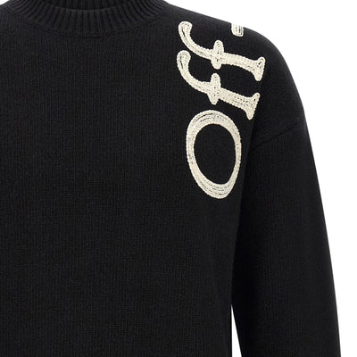 Off White Vertical Bookish Sweater