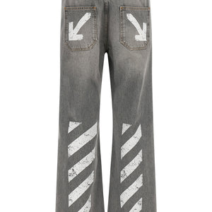 Off White Half Arrow Diag Slim Jeans