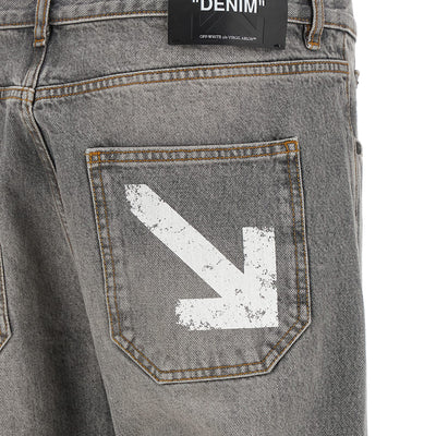 Off White Half Arrow Diag Slim Jeans