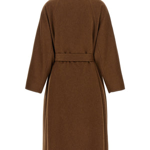 Alberto Biani Double-breasted Belted Coat