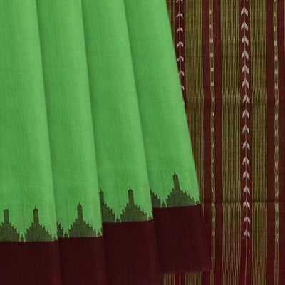 Green Handwoven Orissa Cotton Saree